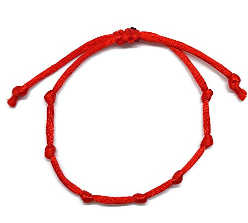 MYSTIC JEWELS by Dalia - Kabbalah Bracelet - Red Thread Cord - Unisex - Adjustable - Evil Eye Protection, Good Luck, Good Luck
