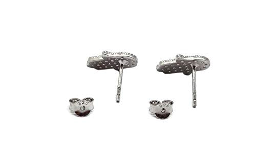 MYSTIC JEWELS By Dalia - Hand of Fatima Earrings with Enameled Turkish Eye Pendant 925 Sterling Silver to Protect You