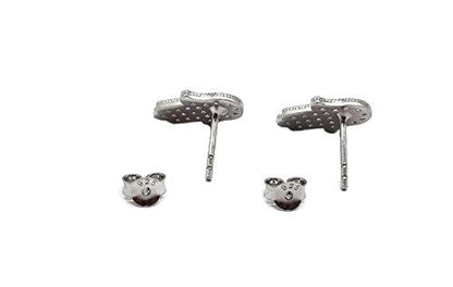 MYSTIC JEWELS By Dalia - Hand of Fatima Earrings with Enameled Turkish Eye Pendant 925 Sterling Silver to Protect You
