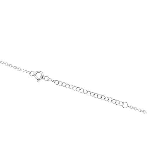 MYSTIC JEWELS By Dalia - 925 Sterling Silver Star of David (Magen David) Necklace with Crystal Blue Evil Eye in the Middle (Large)