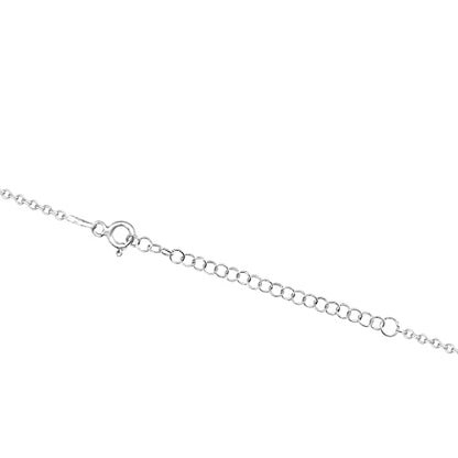 MYSTIC JEWELS By Dalia - 925 Sterling Silver Star of David (Magen David) Necklace with Crystal Blue Evil Eye in the Middle (Large)