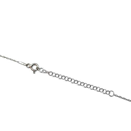 MYSTIC JEWELS by Dalia - 925 Sterling Silver - Mezuzah with Silver Chain (Model 4)