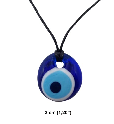 MYSTIC JEWELS Handmade Crystal Turkish Eye of Nazar Necklace for Good Luck