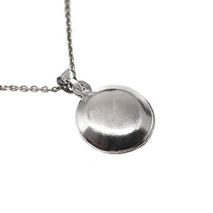 MYSTIC JEWELS by Dalia - Crystal and 925 Sterling Silver Evil Eye Necklace - Round Turkish Eye for Gifting