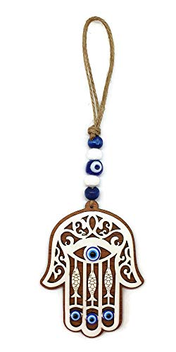 Mystic Jewels - Hand of Fatima pendant with Turkish eye for wall and avoid evil eyes in your home