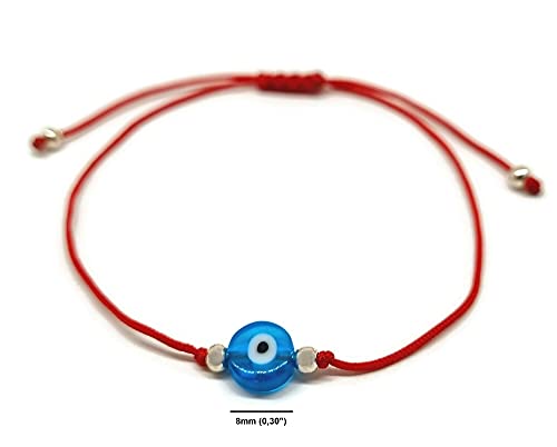 MYSTIC JEWELS Classic Good Luck Eye Bracelet with Red Thread to Give as a Gift (Red)