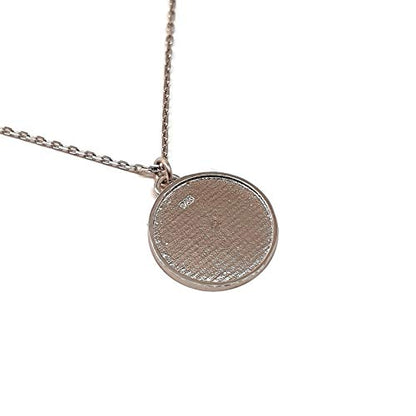 MYSTIC JEWELS by Dalia - Round Eye Necklace For Good Luck - 925 Sterling Silver Enameled in Blue (925 Silver)