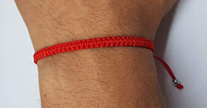 MYSTIC JEWELS - Red Thread Kabbalah Bracelet, amulet, evil eye protection, good luck, good luck (Red)
