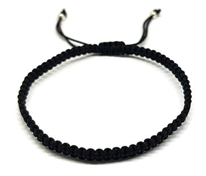 MYSTIC JEWELS - Red Thread Kabbalah Bracelet, Amulet, Evil Eye Protection, Good Luck, Good Luck (Black)