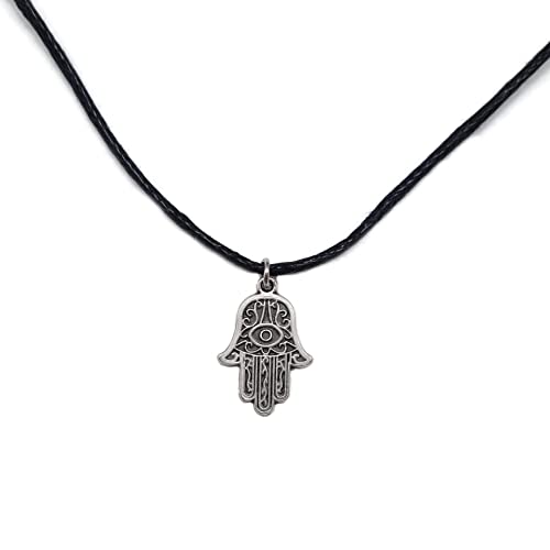 MYSTIC JEWELS Bracciale Uomo Argento 925 Con Occhio Turco E Mano Di Fatima 19 Cm