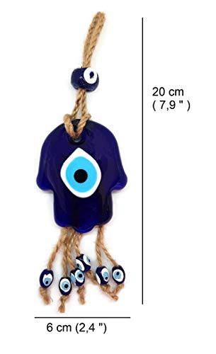 Mystic Jewels - Hand of Fatima with Turkish Eye in Crystal with Jude to Hang