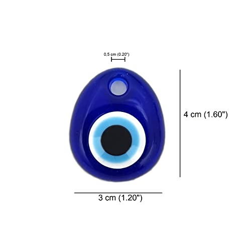 5 Units - Turkish Eyes for Hanging - plastic against the Blue and White Evil Eye, Lucky Amulet, Wall Decoration (Drop)