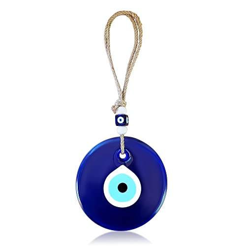 MYSTIC JEWELS - Large Crystal Turkish Eye with Jude to Gift - Good Luck Amulet - Good Luck Ornament