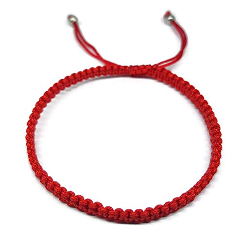 MYSTIC JEWELS - Red Thread Kabbalah Bracelet, amulet, evil eye protection, good luck, good luck (Red)