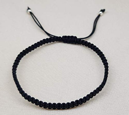 MYSTIC JEWELS - Red Thread Kabbalah Bracelet, Amulet, Evil Eye Protection, Good Luck, Good Luck (Black)