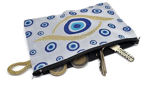 MYSTIC JEWELS - Wallet for Cards, Keys - Eye design for good luck - Traditional (15x10cm) (Model 3)