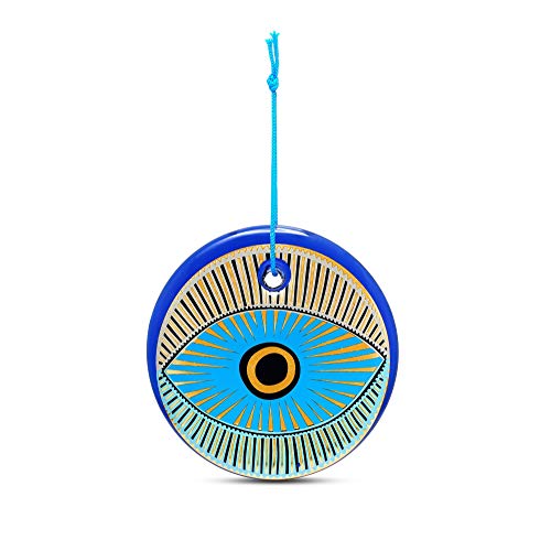 MYSTIC JEWELS Turkish Eye in Gold - Home Wall Decoration (Model 2)