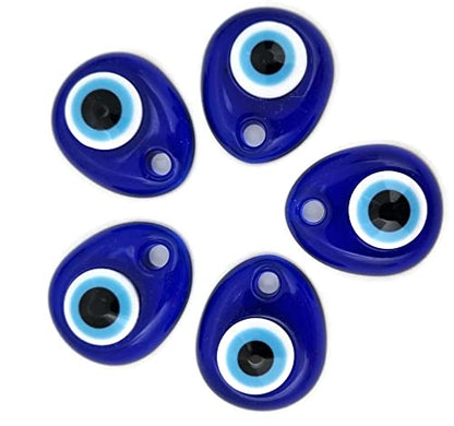 5 Units - Turkish Eyes for Hanging - plastic against the Blue and White Evil Eye, Lucky Amulet, Wall Decoration (Drop)