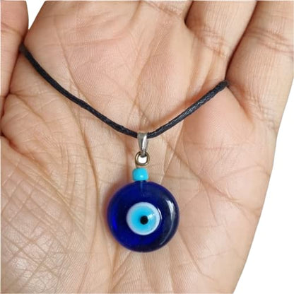 MYSTIC JEWELS Turkish Eye Nazar Good Luck Necklace for Adults and Children (Navy Blue)