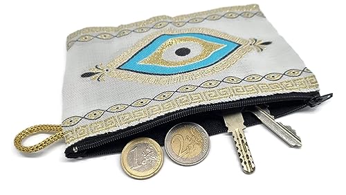MYSTIC JEWELS - Wallet for Cards, Keys - Eye design for good luck - Traditional (15x10cm) (Model 6)
