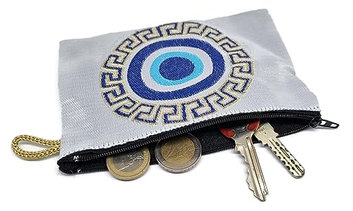 MYSTIC JEWELS - Wallet for Cards, Keys - Eye design for good luck - Traditional (15x10cm) (Model 4)