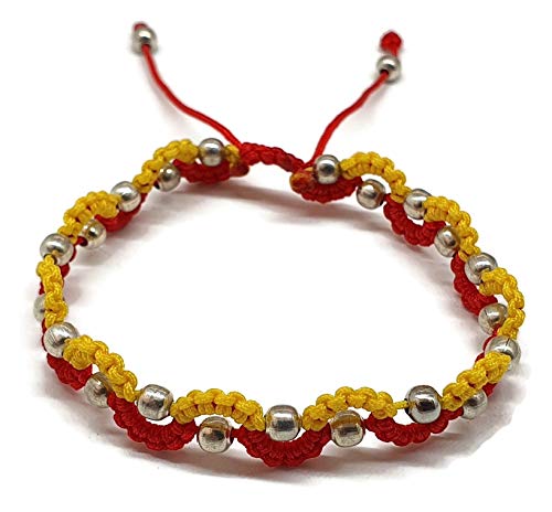 MYSTIC JEWELS - Kabbalah Thread Bracelet with 2 Colors, S, Amulet, Evil Eye Protection, Good Luck, Good Luck (Color1)