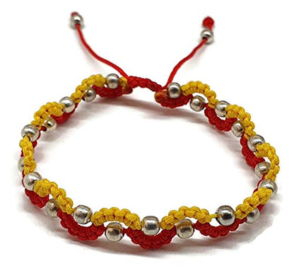 MYSTIC JEWELS - Kabbalah Thread Bracelet with 2 Colors, S, Amulet, Evil Eye Protection, Good Luck, Good Luck (Color1)