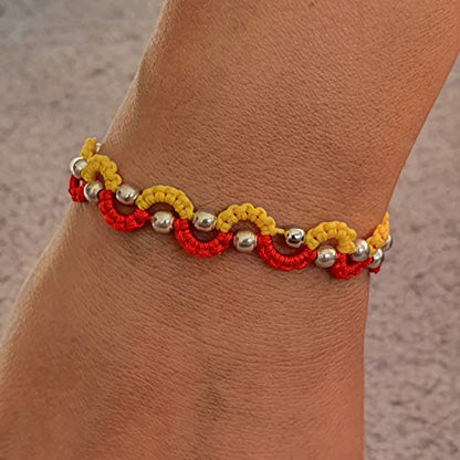 MYSTIC JEWELS - Kabbalah Thread Bracelet with 2 Colors, S, Amulet, Evil Eye Protection, Good Luck, Good Luck (Color1)