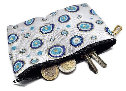 MYSTIC JEWELS - Wallet for Cards, Keys - Eye design for good luck - Traditional (15x10cm) (Model 10)