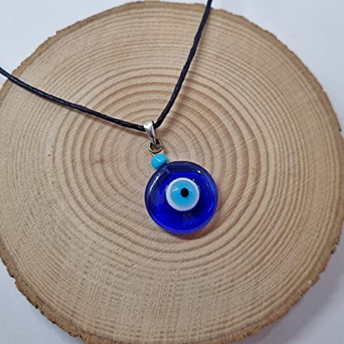 MYSTIC JEWELS Turkish Eye Nazar Good Luck Necklace for Adults and Children (Navy Blue)