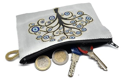 MYSTIC JEWELS - Wallet for Cards, Keys - Eye design for good luck - Traditional (15x10cm) (Model 7)