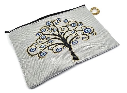 MYSTIC JEWELS - Wallet for Cards, Keys - Eye design for good luck - Traditional (15x10cm) (Model 7)