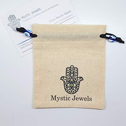 MYSTIC JEWELS by Dalia - 19cm Silver Evil Eye Bracelet (Transparent Multicolor)