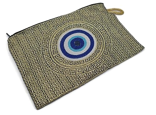 MYSTIC JEWELS - Wallet for Cards, Keys - Eye design for good luck - Traditional (15x10cm) (Model 8)