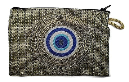 MYSTIC JEWELS - Wallet for Cards, Keys - Eye design for good luck - Traditional (15x10cm) (Model 8)