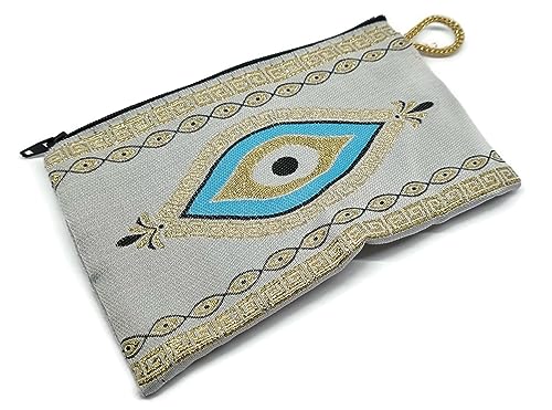 MYSTIC JEWELS - Wallet for Cards, Keys - Eye design for good luck - Traditional (15x10cm) (Model 6)