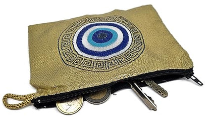 MYSTIC JEWELS - Wallet for Cards, Keys - Eye design for good luck - Traditional (15x10cm) (Model 2)