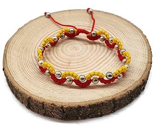 MYSTIC JEWELS - Kabbalah Thread Bracelet with 2 Colors, S, Amulet, Evil Eye Protection, Good Luck, Good Luck (Color1)