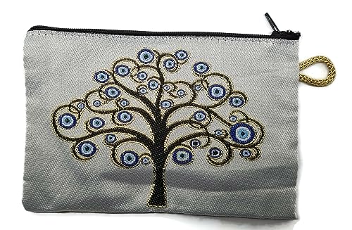 MYSTIC JEWELS - Wallet for Cards, Keys - Eye design for good luck - Traditional (15x10cm) (Model 7)