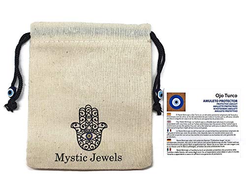 Mystic Jewels - Hand of Fatima pendant with Turkish eye for wall and avoid evil eyes in your home