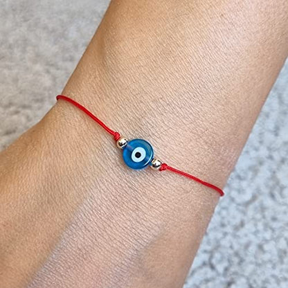 MYSTIC JEWELS Classic Good Luck Eye Bracelet with Red Thread to Give as a Gift (Red)