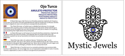MYSTIC JEWELS Turkish Eye in Gold - Home Wall Decoration (Model 4)