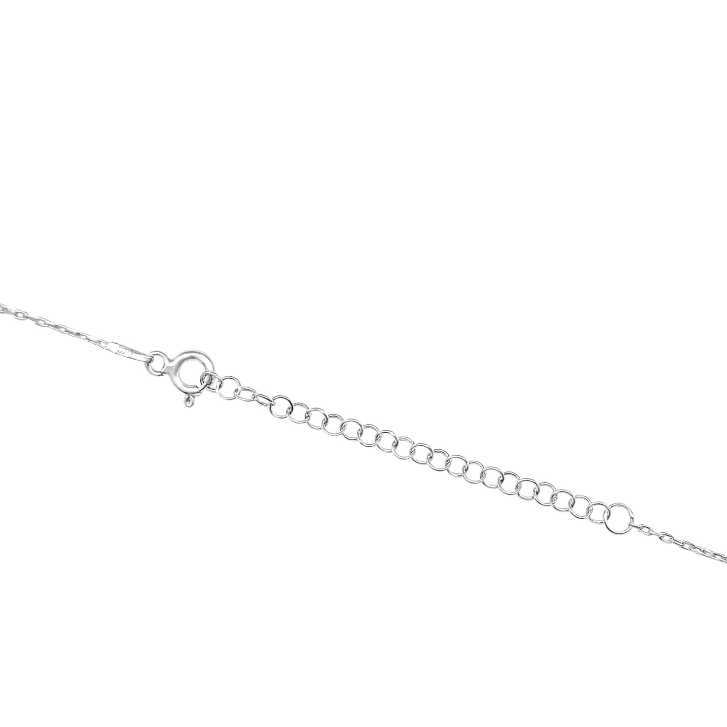 Crystal and 925 Sterling Silver Evil Eye Necklace - Filigree Turkish Eye